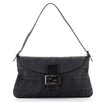 Fendi Vintage Shoulder Bag Zucca Canvas Medium
