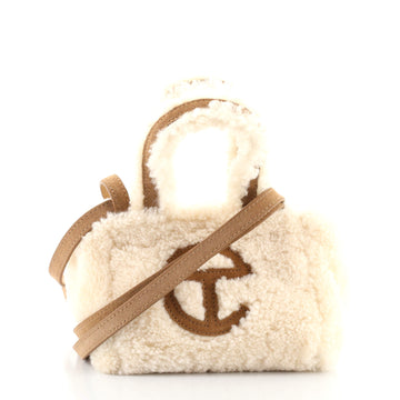 Telfar UGG Reverse Shopping Tote Shearling and Suede Small