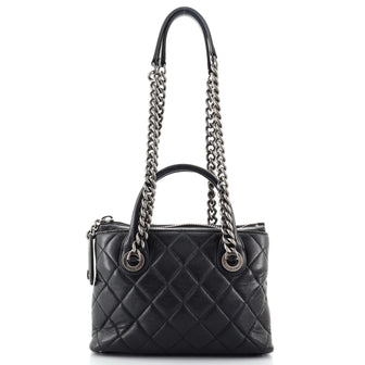Chanel Boy Chained Tote Quilted Calfskin Small