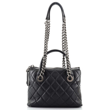 Chanel Boy Chained Tote Quilted Calfskin Small