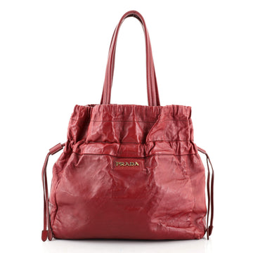 Prada Drawstring Tote Nappa Antique Small