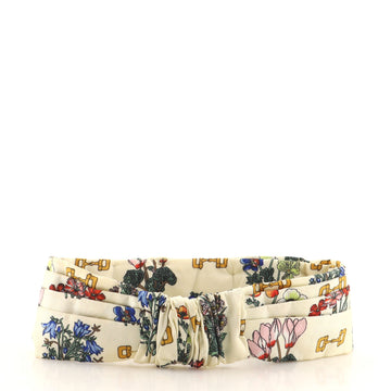 Gucci Headband Floral Print Silk