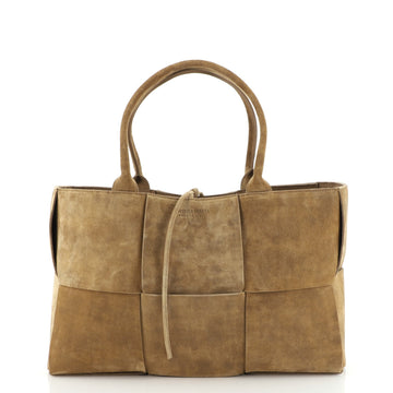 Bottega Veneta Arco Tote Maxi Intrecciato Suede Medium