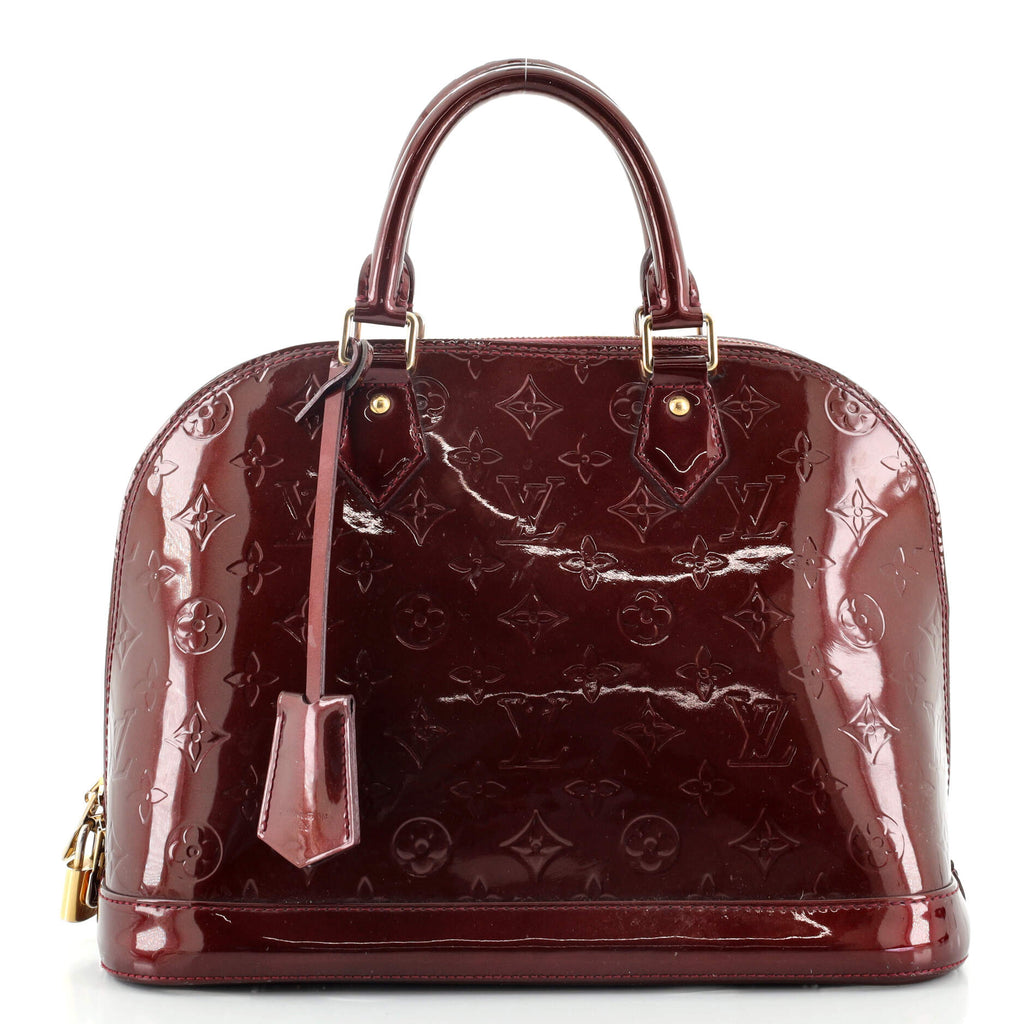 Louis Vuitton Alma Handbag Monogram Vernis PM Red 2247973