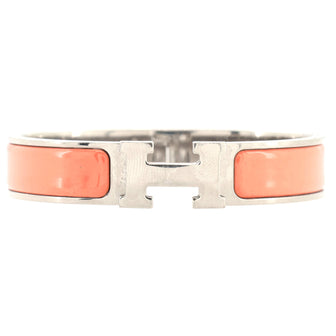 Hermes Clic H Bracelet Enamel Narrow