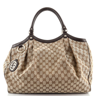 Gucci Sukey Tote GG Canvas Large
