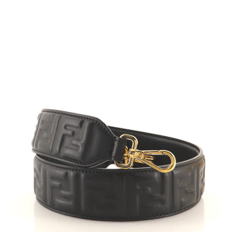 Fendi Strap You Shoulder Strap Zucca Embossed Leather