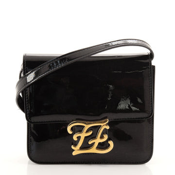 Fendi Karligraphy Crossbody Bag Patent