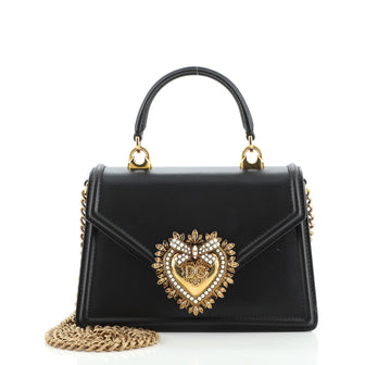 Dolce & Gabbana Devotion Top Handle Bag Leather Small