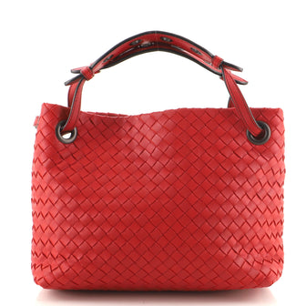 Bottega Veneta Garda Bag Intrecciato Nappa with Grommet Detail Small