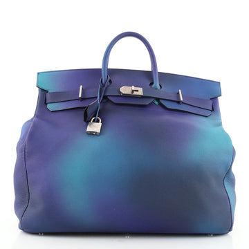 Hermes HAC Birkin Bag Cosmos Togo with Brushed Palladium Hardware 50