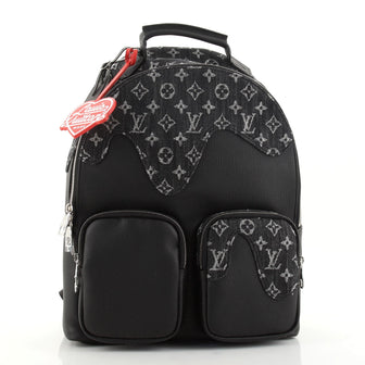 Louis Vuitton Nigo Multipocket Backpack Monogram Denim and Taurillon Leather
