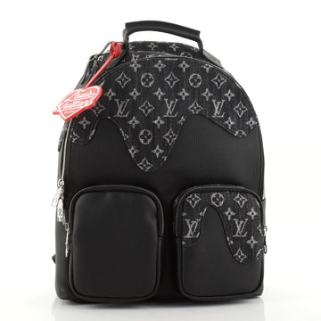 Louis Vuitton Nigo Multipocket Backpack Monogram Denim and Taurillon Leather