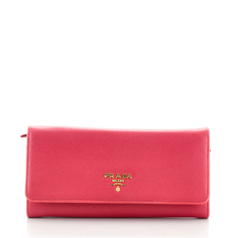 Prada Flap Wallet Saffiano Leather Long
