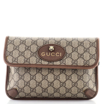 Gucci Neo Vintage Flap Belt Bag GG Coated Canvas