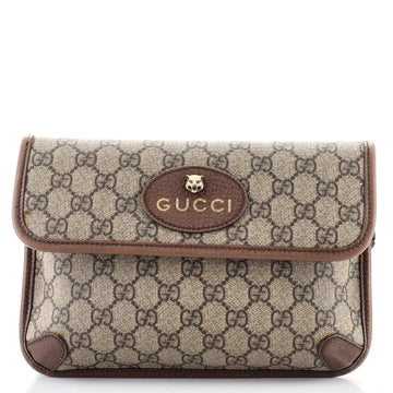 Gucci Neo Vintage Flap Belt Bag GG Coated Canvas