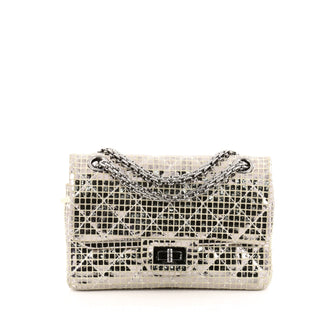 Chanel Mirror Reissue 2.55 Handbag Quilted Suede with Calfskin 224