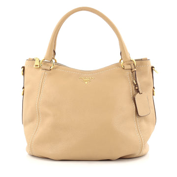 Prada Convertible Satchel Vitello Daino Large