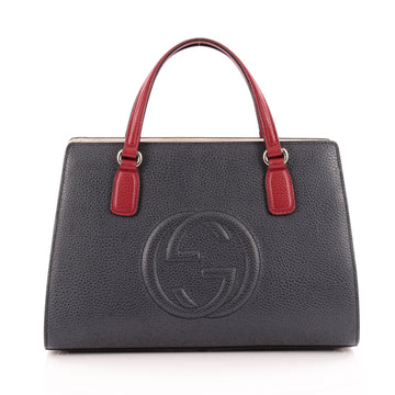Gucci Soho Convertible Top Handle Satchel Leather Medium