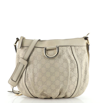 Gucci D Ring Messenger Bag Guccissima Leather Small