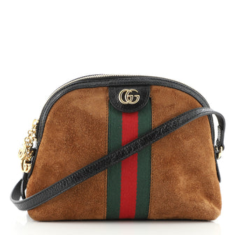 Gucci Ophidia Dome Shoulder Bag Suede Small