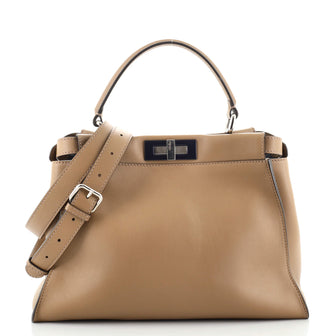 Fendi Peekaboo Bag Rigid Leather Regular