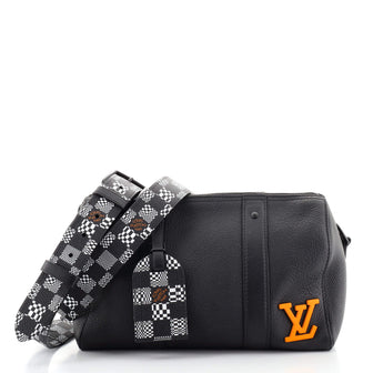 Louis Vuitton Keepall Bandouliere Bag Leather with Limited Edition Distorted Damier XS