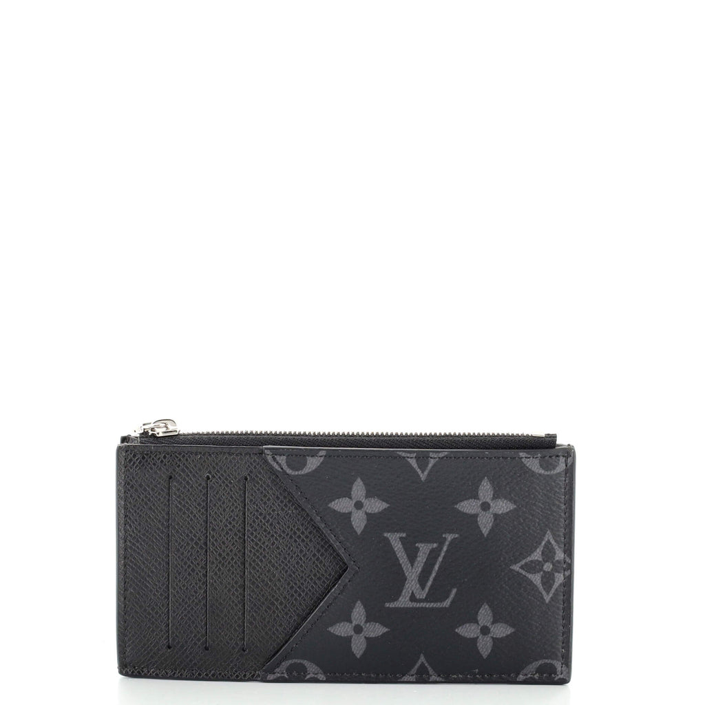 Louis Vuitton Coin Card Holder in Taigarama Noir Black Monogram - SOLD