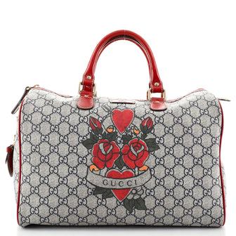 Gucci Joy Boston Bag Limited Edition GG Coated Canvas Medium