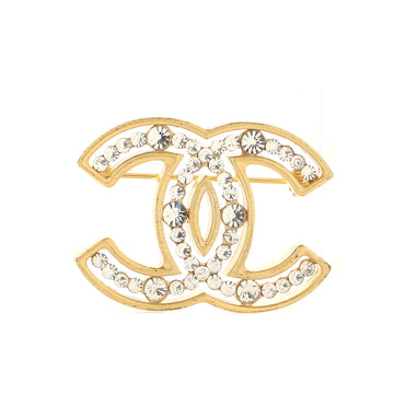 Chanel CC Brooch Metal with Crystals
