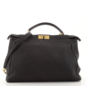 Fendi Selleria Peekaboo Bag Grainy Leather Large