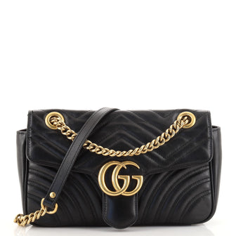 Gucci GG Marmont Flap Bag Matelasse Leather Small