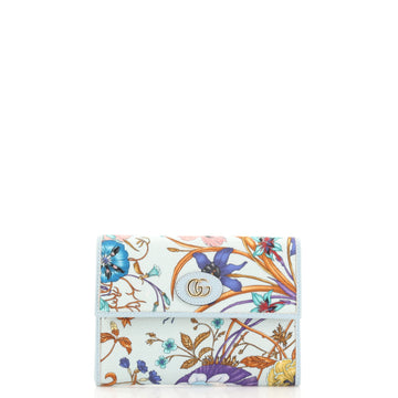 Gucci GG Document Case Flora Canvas