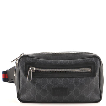 Gucci Soft Zip Belt Bag GG Coated Canvas Small