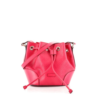 Gucci Bright Bucket Bag Diamante Leather Small
