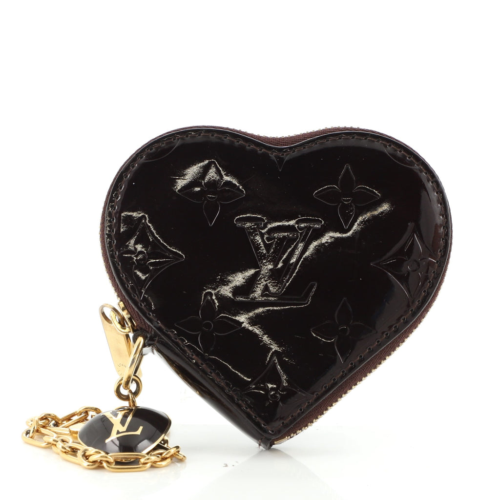LOUIS VUITTON Monogram Leopard Coeur Heart Coin Purse Blanc Corail 143324 |  FASHIONPHILE