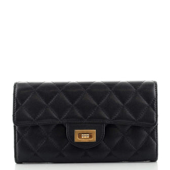 Chanel Reissue Flap Wallet Quilted Caviar Long
