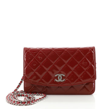Chanel Brilliant Wallet on Chain Quilted Patent