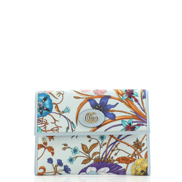 Gucci Ophidia Flap Wallet Flora Canvas Medium