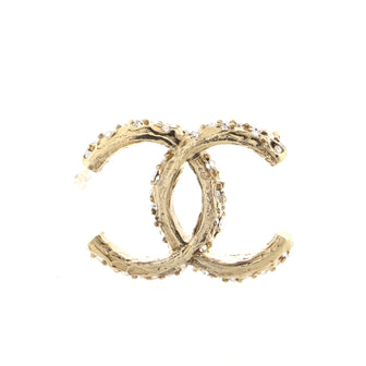 Chanel CC Brooch Metal with Crystals