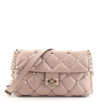 Valentino Candystud Crossbody Bag Leather Medium