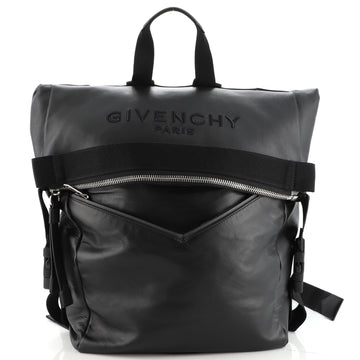 Givenchy Downtown Backpack Logo Embroidered Leather