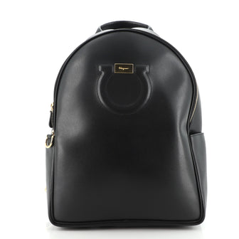 Salvatore Ferragamo Gancini City Zip Backpack Leather Medium
