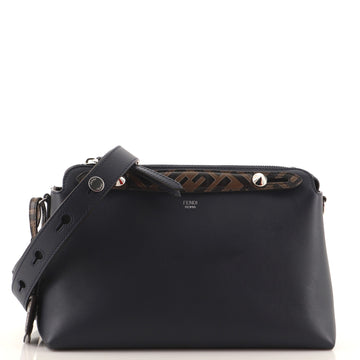 Fendi By The Way Satchel Leather with Zucca Embossed Detail Small