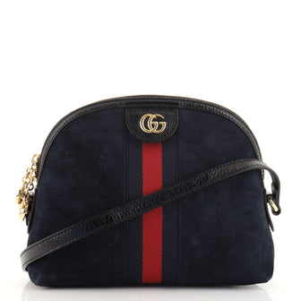 Gucci Ophidia Dome Shoulder Bag Suede Small