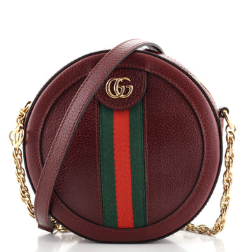 Gucci Ophidia Round Shoulder Bag Leather Mini