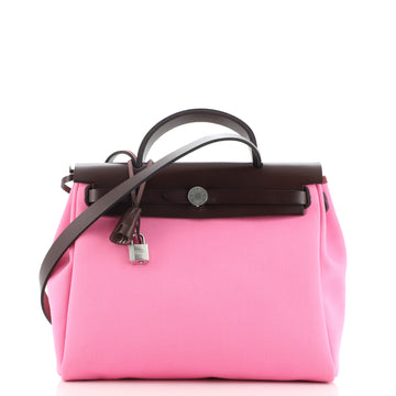 Hermes Herbag Zip Leather and Toile 31