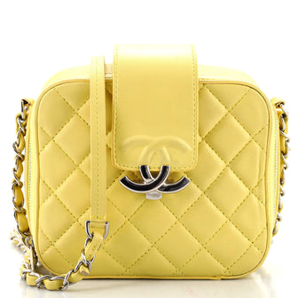 Chanel CC Box Camera Bag Quilted Lambskin Small