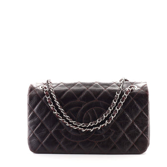 Chanel Chain CC Full Flap Bag Quilted Patent Medium