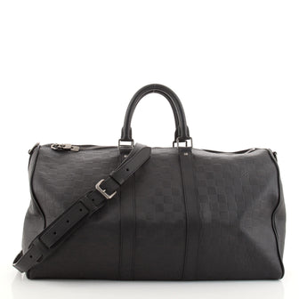 Louis Vuitton Keepall Bandouliere Bag Damier Infini Leather 45